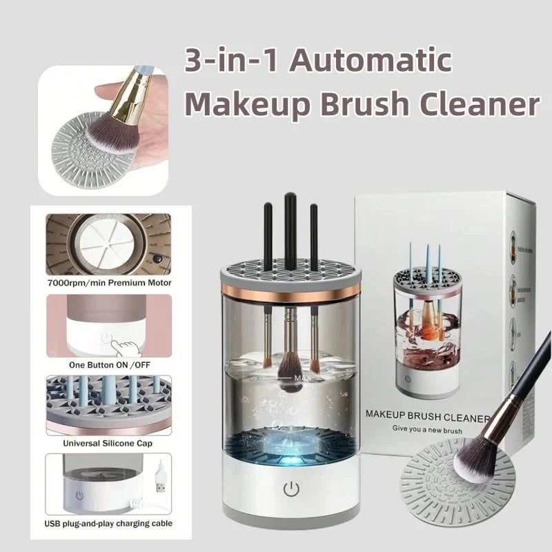 New Automatic Makeup Brush Cleaner